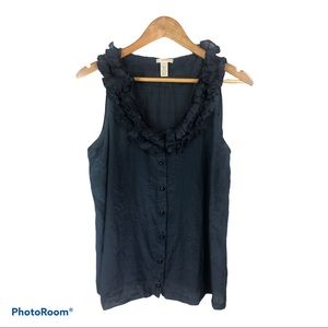 J. Crew ruffle blouse